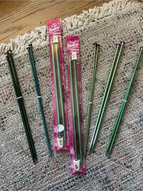 Knitting Needles - Green Assortment